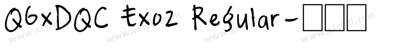 QGxDQC Exo2 Regular字体转换